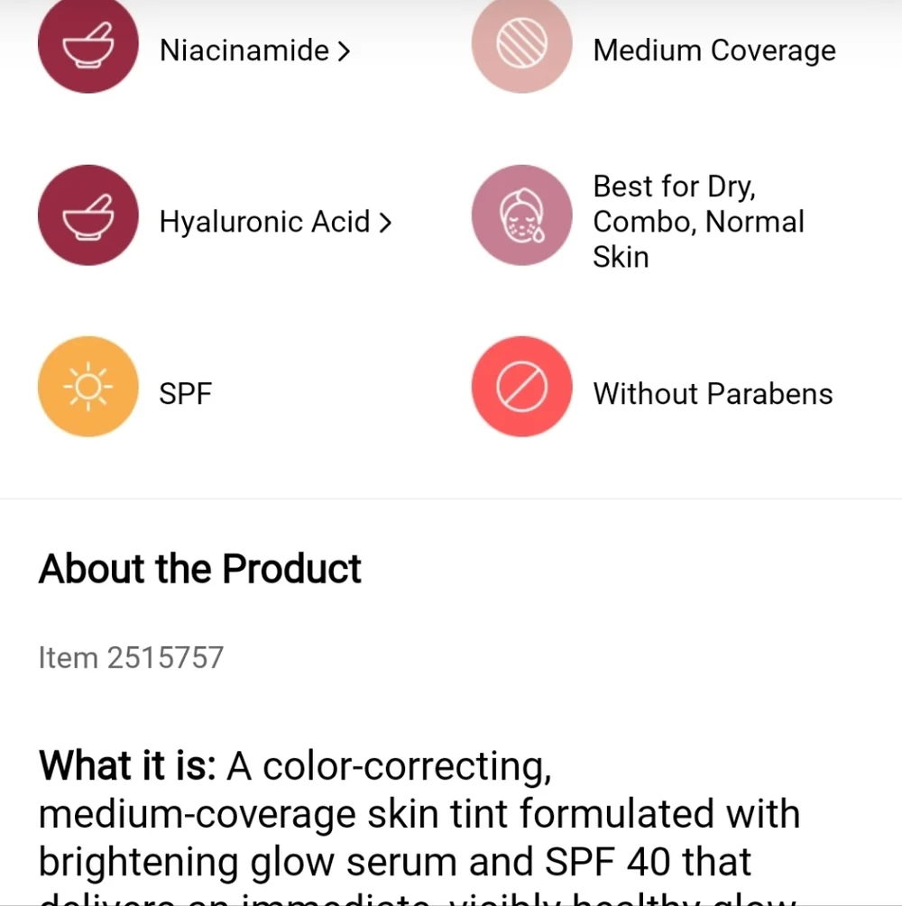NIB IT COSMETICS CC NUDE GLOW  SKIN TINT FOUNDATION IN FAIR LIGHT